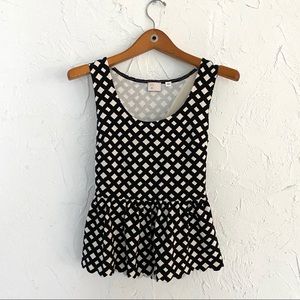 Anthropologie Peplum Tank